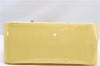 Auth Louis Vuitton Vernis Rose Wood Avenue Shoulder Bag Yellow M93508 LV 7130F