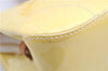 Auth Louis Vuitton Vernis Rose Wood Avenue Shoulder Bag Yellow M93508 LV 7130F