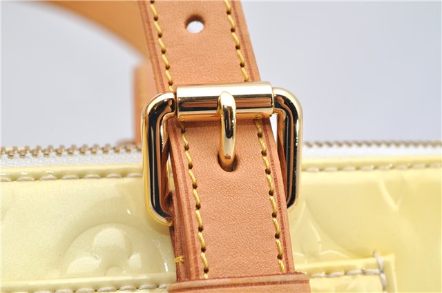 Auth Louis Vuitton Vernis Rose Wood Avenue Shoulder Bag Yellow M93508 LV 7130F