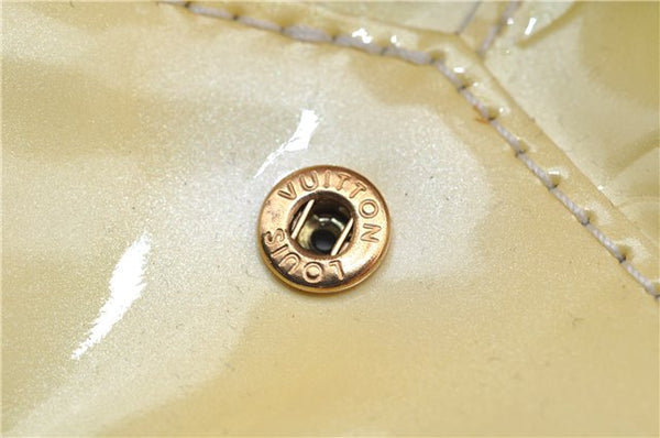 Auth Louis Vuitton Vernis Rose Wood Avenue Shoulder Bag Yellow M93508 LV 7130F