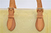 Auth Louis Vuitton Vernis Rose Wood Avenue Shoulder Bag Yellow M93508 LV 7130F