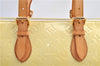 Auth Louis Vuitton Vernis Rose Wood Avenue Shoulder Bag Yellow M93508 LV 7130F