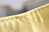 Auth Louis Vuitton Vernis Rose Wood Avenue Shoulder Bag Yellow M93508 LV 7130F