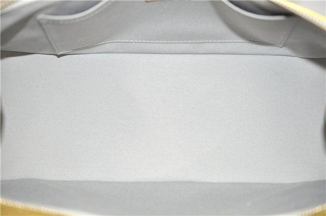 Auth Louis Vuitton Vernis Rose Wood Avenue Shoulder Bag Yellow M93508 LV 7130F