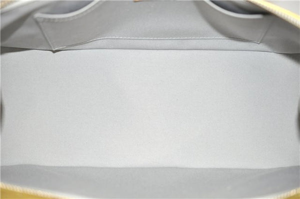 Auth Louis Vuitton Vernis Rose Wood Avenue Shoulder Bag Yellow M93508 LV 7130F