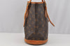 Authentic Louis Vuitton Monogram Bucket PM Shoulder Tote Bag M42238 Junk 7131I