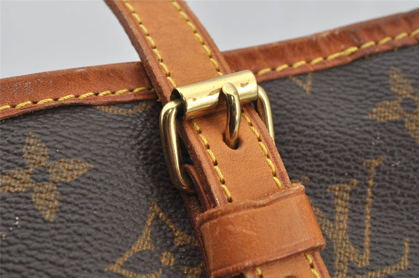 Authentic Louis Vuitton Monogram Bucket PM Shoulder Tote Bag M42238 Junk 7131I