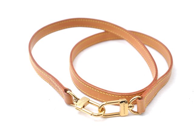 Authentic Louis Vuitton Leather Shoulder Strap Beige 39