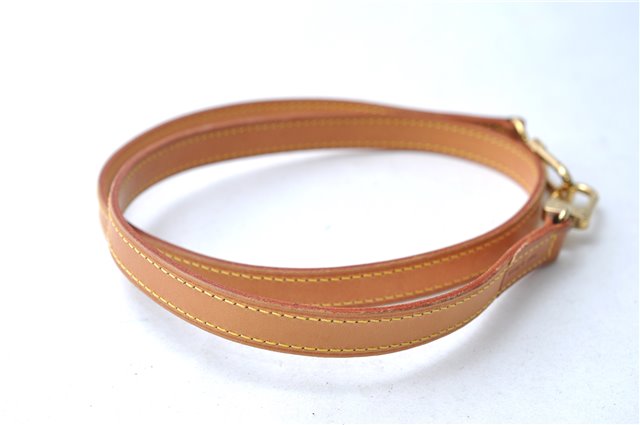 Authentic Louis Vuitton Leather Shoulder Strap Beige 39