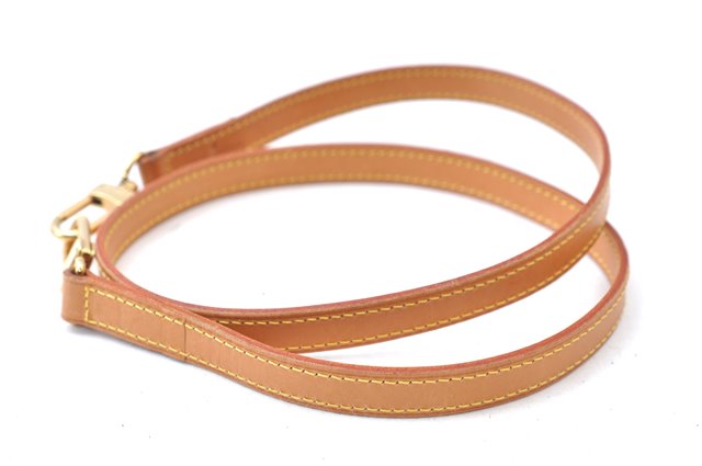 Authentic Louis Vuitton Leather Shoulder Strap Beige 39