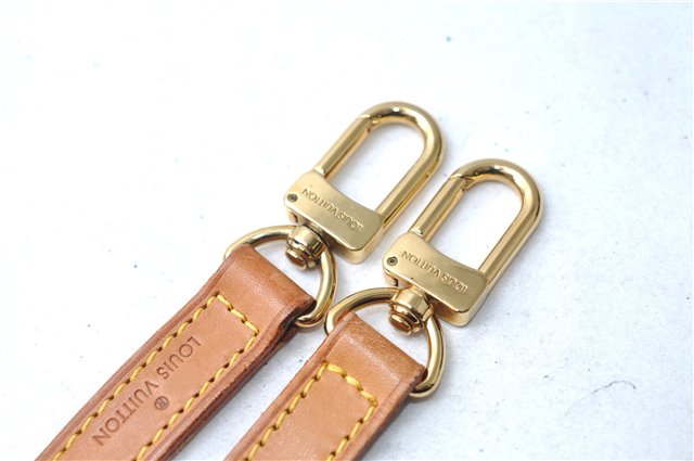 Authentic Louis Vuitton Leather Shoulder Strap Beige 39