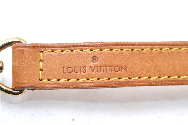Authentic Louis Vuitton Leather Shoulder Strap Beige 39
