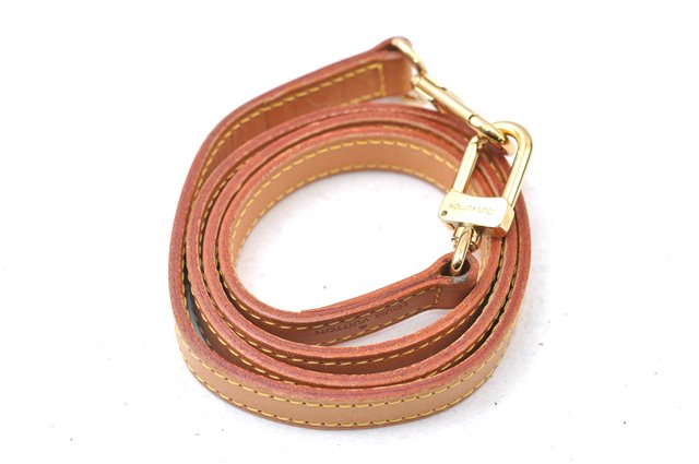 Authentic Louis Vuitton Leather Shoulder Strap Beige 39