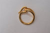 Authentic HERMES Scarf Ring Jumbo Circle Design Gold Tone Box 7132I