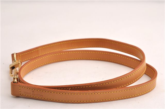 Authentic Louis Vuitton Leather Shoulder Strap Beige 39