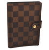 Authentic Louis Vuitton Damier Agenda PM Notebook Cover R20700 LV 7133I