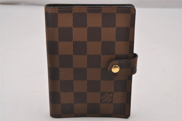Authentic Louis Vuitton Damier Agenda PM Notebook Cover R20700 LV 7133I