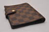 Authentic Louis Vuitton Damier Agenda PM Notebook Cover R20700 LV 7133I