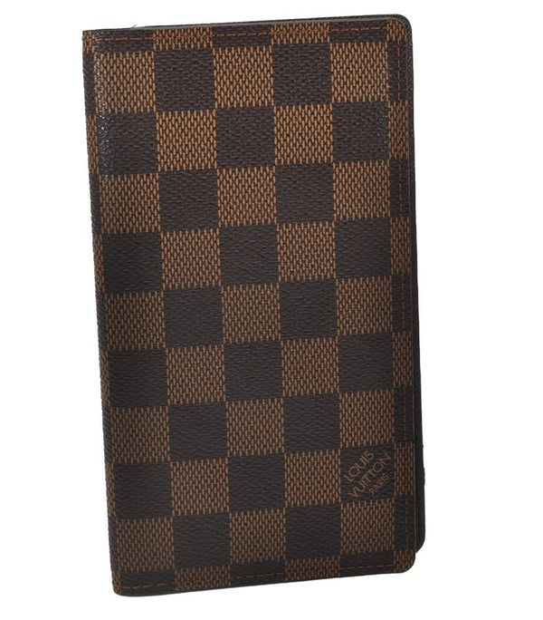 Authentic Louis Vuitton Damier Agenda Poche Notebook Cover R20703 LV 7134I