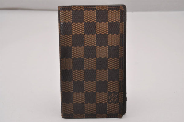 Authentic Louis Vuitton Damier Agenda Poche Notebook Cover R20703 LV 7134I