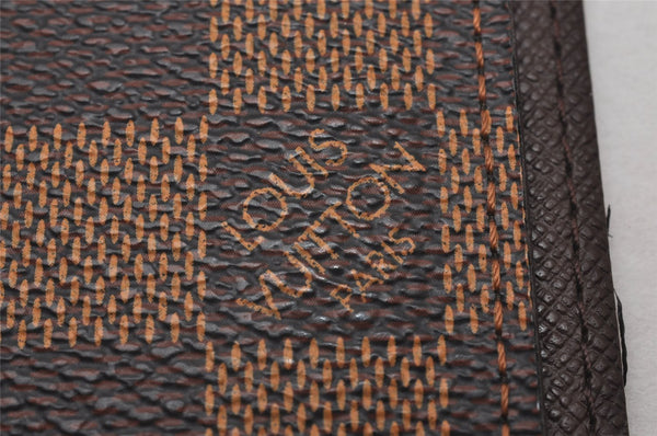 Authentic Louis Vuitton Damier Agenda Poche Notebook Cover R20703 LV 7134I