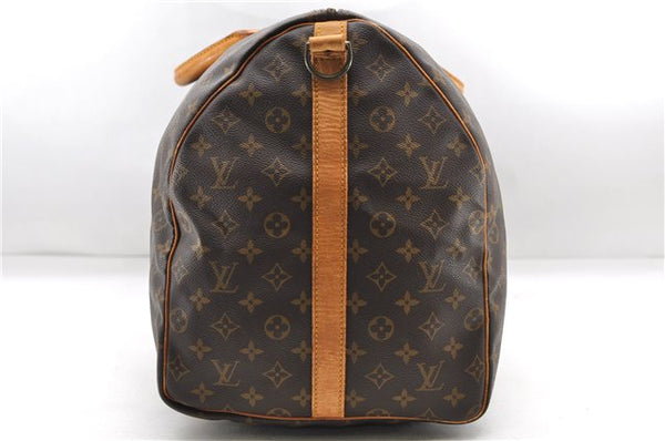 Auth Louis Vuitton Monogram Keepall Bandouliere 60 Boston Bag M41412 LV 7135D