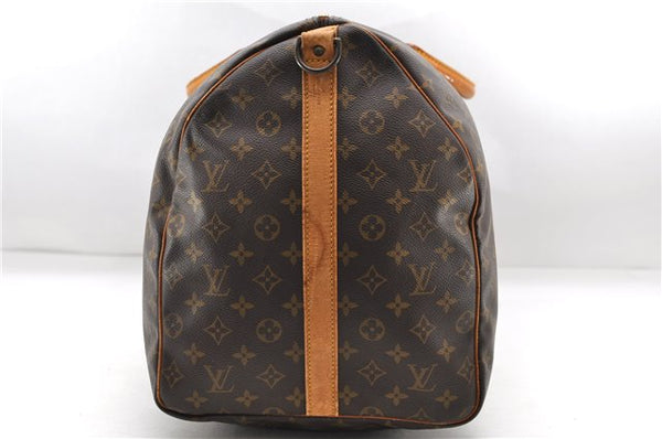 Auth Louis Vuitton Monogram Keepall Bandouliere 60 Boston Bag M41412 LV 7135D