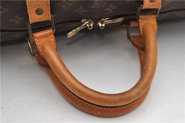 Auth Louis Vuitton Monogram Keepall Bandouliere 60 Boston Bag M41412 LV 7135D