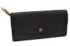 Auth Louis Vuitton Monogram Empreinte Portefeuille Emilie Wallet Black LV 7139I