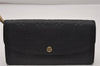 Auth Louis Vuitton Monogram Empreinte Portefeuille Emilie Wallet Black LV 7139I