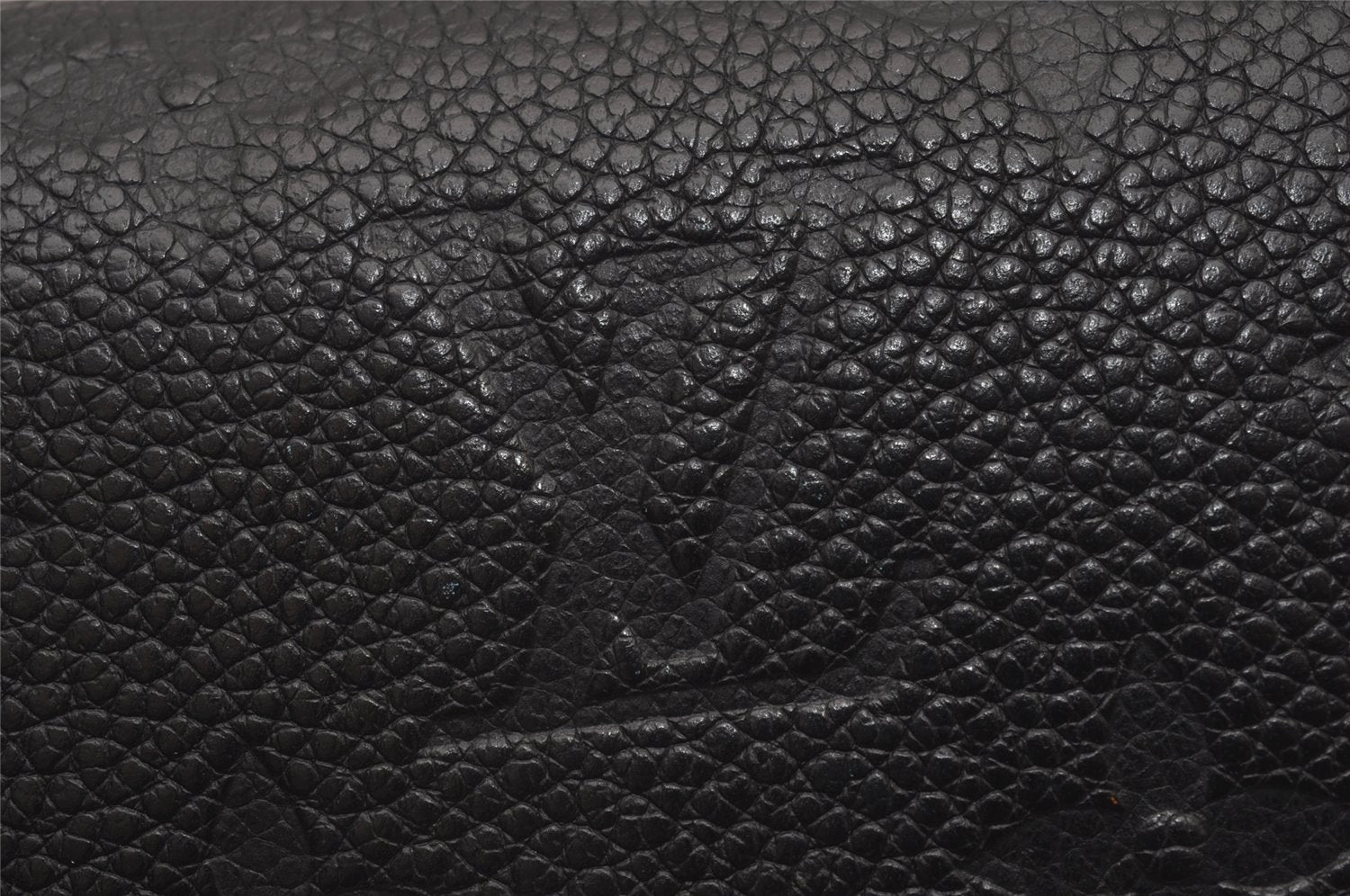 Auth Louis Vuitton Monogram Empreinte Portefeuille Emilie Wallet Black LV 7139I