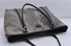 Auth GUCCI Crystal Shoulder Tote Bag PVC Leather 197953 Black Gold Junk 7140C