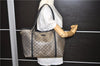 Auth GUCCI Crystal Shoulder Tote Bag PVC Leather 197953 Black Gold Junk 7140C