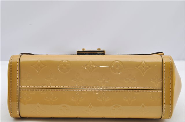 Authentic Louis Vuitton Vernis 2Way Shoulder Cross Body Bag Yellow LV 7142F