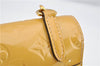 Authentic Louis Vuitton Vernis 2Way Shoulder Cross Body Bag Yellow LV 7142F