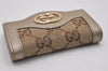 Authentic GUCCI Vintage 6 Hooks Key Case GG Canvas Leather 282432 Brown 7142I