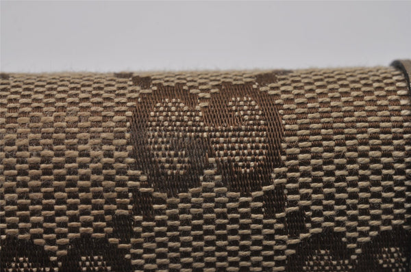 Authentic GUCCI Vintage 6 Hooks Key Case GG Canvas Leather 282432 Brown 7142I