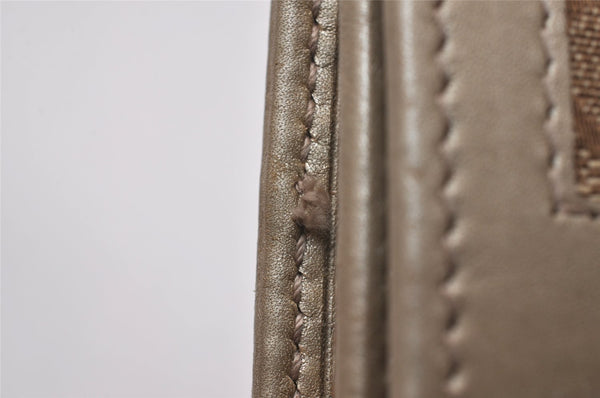 Authentic GUCCI Vintage 6 Hooks Key Case GG Canvas Leather 282432 Brown 7142I