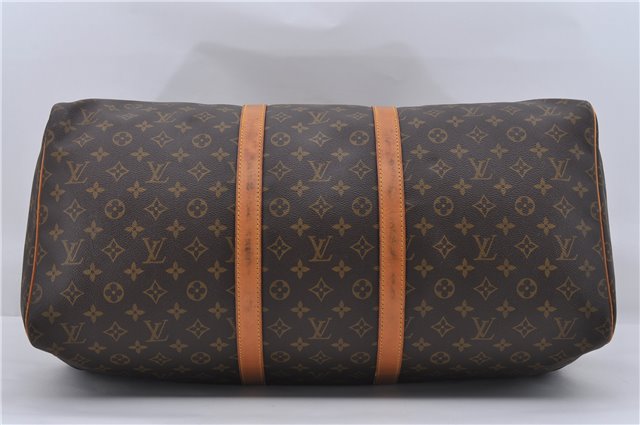 Authentic Louis Vuitton Monogram Keepall 55 Travel Boston Bag M41424 LV 7143D