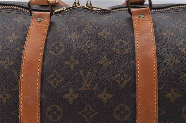 Authentic Louis Vuitton Monogram Keepall 55 Travel Boston Bag M41424 LV 7143D