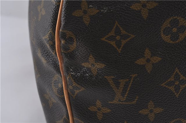 Authentic Louis Vuitton Monogram Keepall 55 Travel Boston Bag M41424 LV 7143D