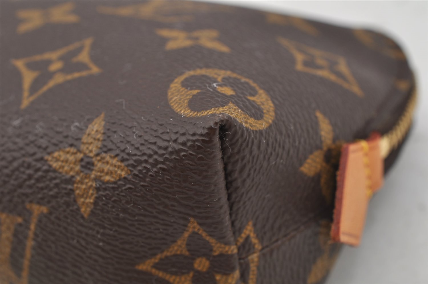 Authentic Louis Vuitton Monogram Pochette Cosmetic Pouch M47515 LV 7143I