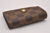 Authentic Louis Vuitton Damier Porte Monnaie Plat Coin Purse N61930 LV 7145I