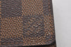 Authentic Louis Vuitton Damier Porte Monnaie Plat Coin Purse N61930 LV 7145I