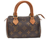 Authentic Louis Vuitton Monogram Mini Speedy Hand Bag Purse M41534 LV 7146I