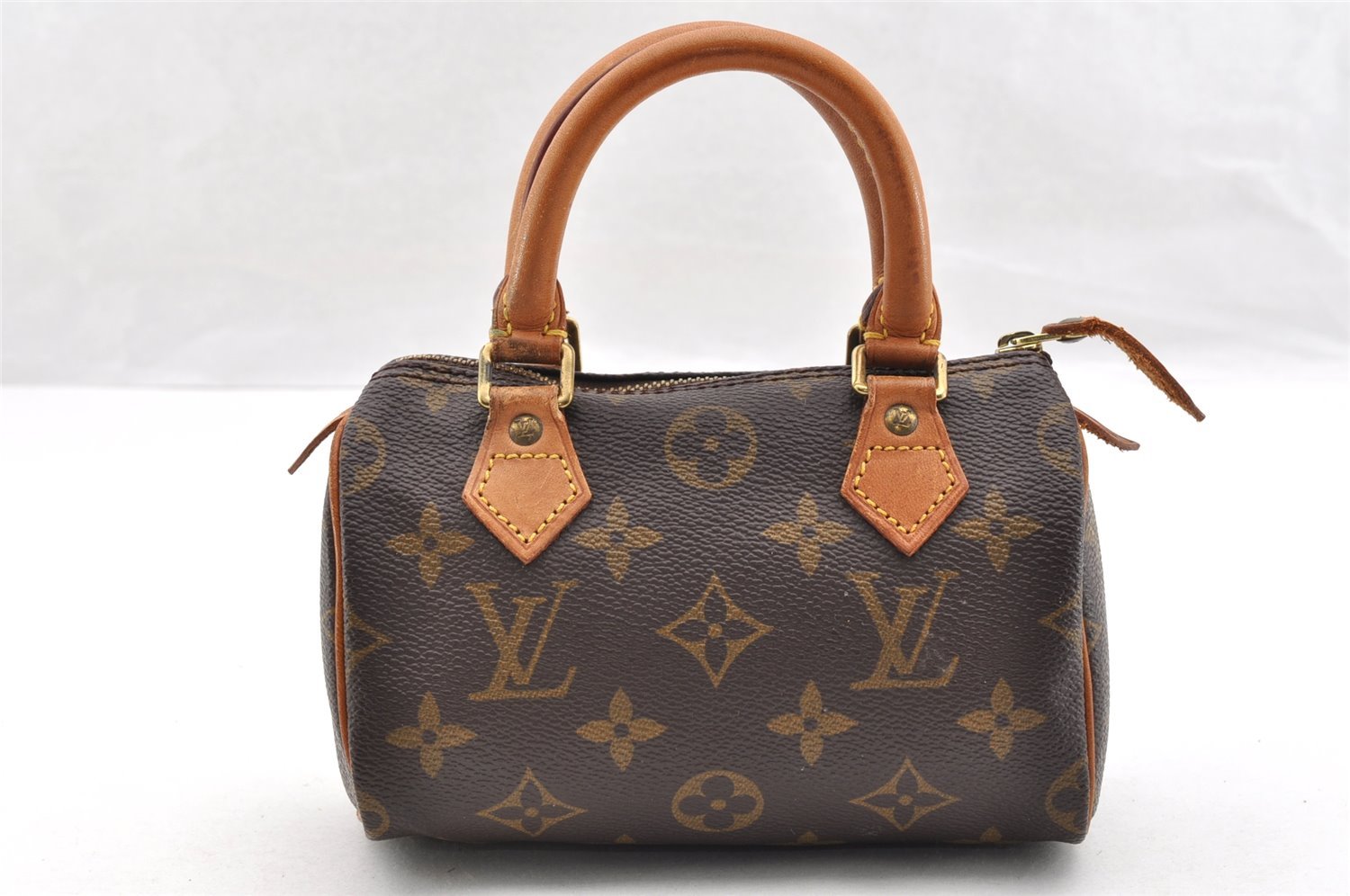 Authentic Louis Vuitton Monogram Mini Speedy Hand Bag Purse M41534 LV 7146I