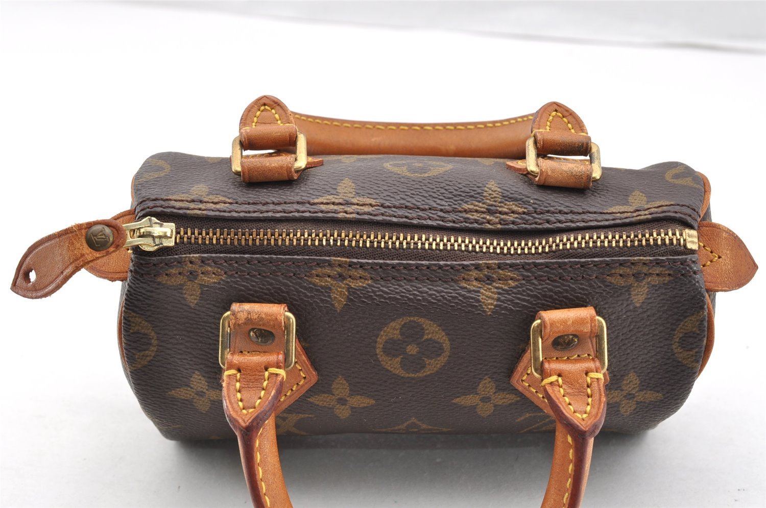 Authentic Louis Vuitton Monogram Mini Speedy Hand Bag Purse M41534 LV 7146I