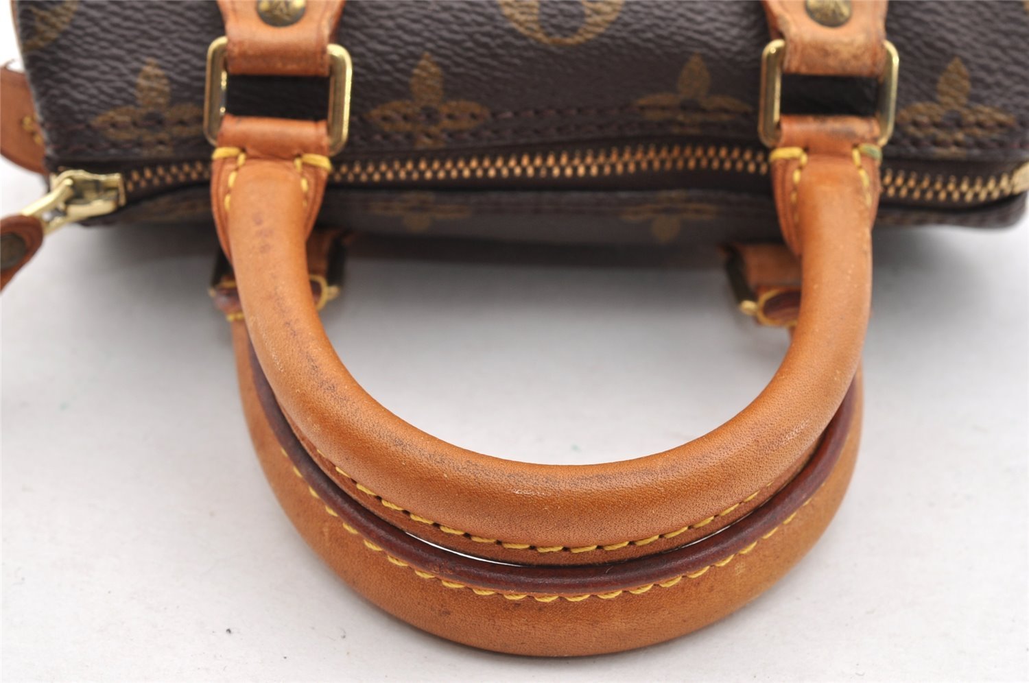 Authentic Louis Vuitton Monogram Mini Speedy Hand Bag Purse M41534 LV 7146I