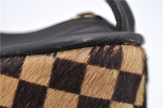 Authentic Louis Vuitton Damier Sauvage Tiger Hand Bag Purse M92132 LV 7148D