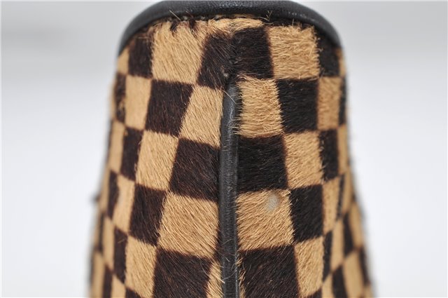 Authentic Louis Vuitton Damier Sauvage Tiger Hand Bag Purse M92132 LV 7148D